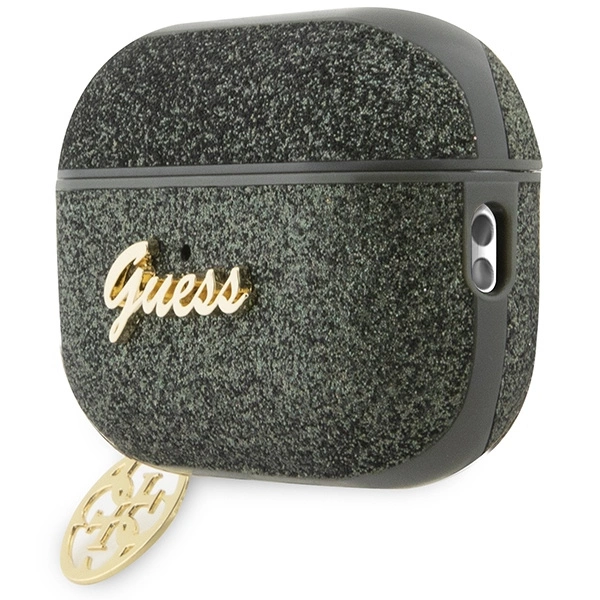 Guess GUAP2GLGSHA AirPods Pro 2 cover green/kaki Glitter Flake 4G Charmeng