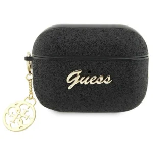 Guess GUAP2GLGSHK AirPods Pro 2 cover black/black Glitter Flake 4G Charmeng