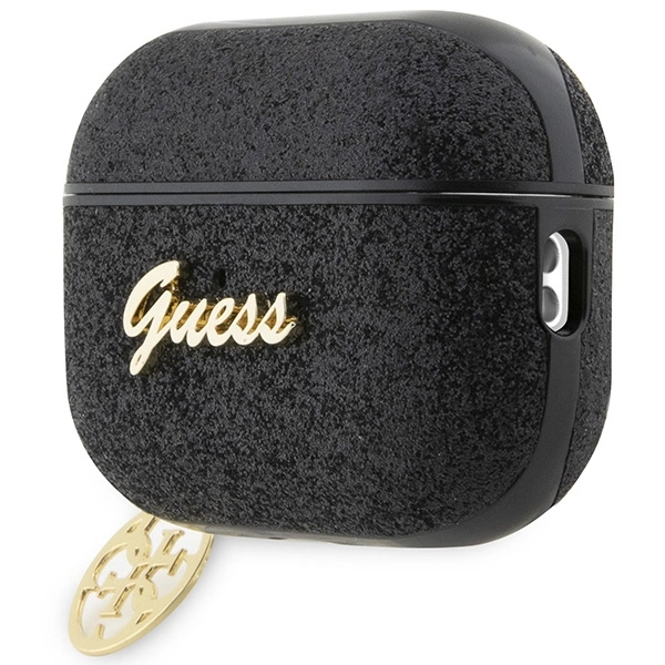 Guess GUAP2GLGSHK AirPods Pro 2 cover black/black Glitter Flake 4G Charmeng