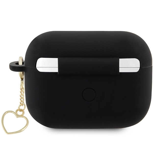 Guess GUAP2LSCHSK AirPods Pro 2 cover black/black Silicone Charm Heart Collectioneng