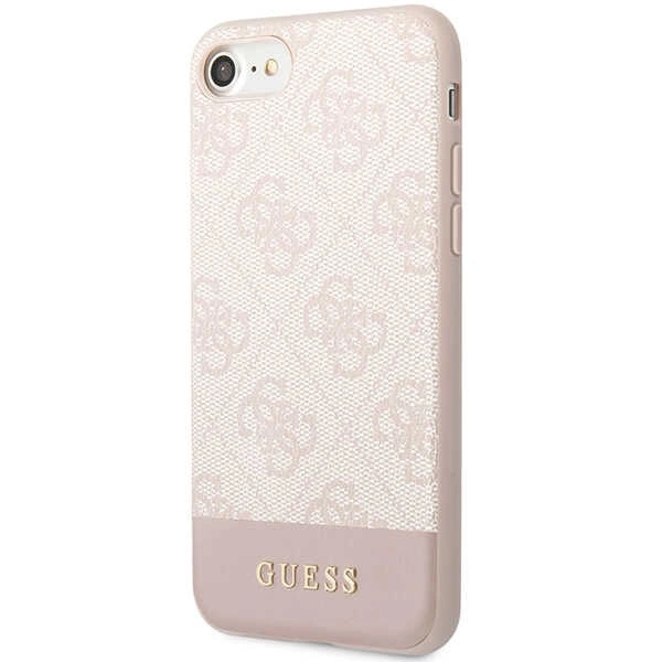 Guess GUHCI8G4GLPI iPhone 7/8/SE 2020/ 2022 pink/pink hard case 4G Stripe Collectioneng