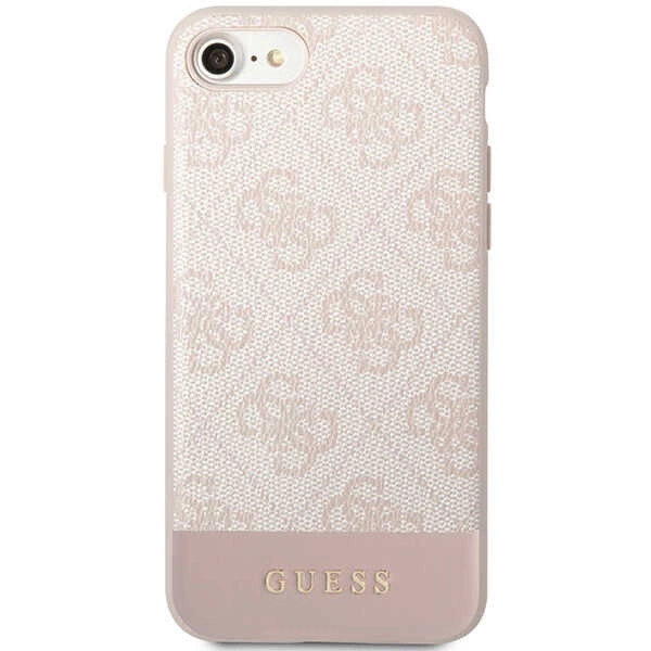 Guess GUHCI8G4GLPI iPhone 7/8/SE 2020/ 2022 pink/pink hard case 4G Stripe Collectioneng