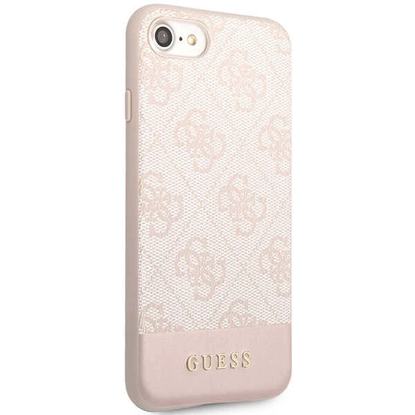 Guess GUHCI8G4GLPI iPhone 7/8/SE 2020/ 2022 pink/pink hard case 4G Stripe Collectioneng