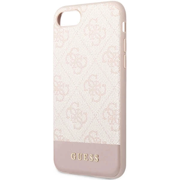 Guess GUHCI8G4GLPI iPhone 7/8/SE 2020/ 2022 pink/pink hard case 4G Stripe Collectioneng