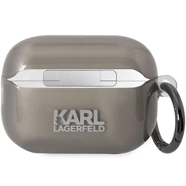 Karl Lagerfeld KKLAP2HNIKTCK Airpods Pro 2 cover black/black Ikonik Karl Lagerfeldeng