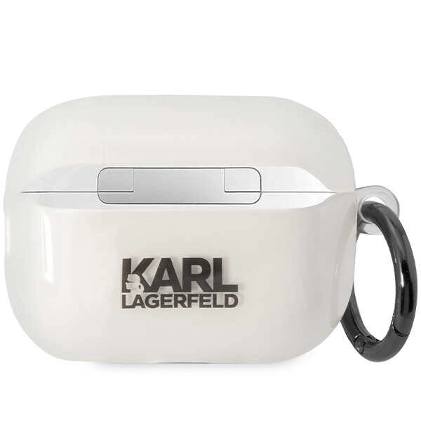 Karl Lagerfeld KLAP2HNIKTCT Airpods Pro 2 cover transparent Ikonik Karl Lagerfeldeng