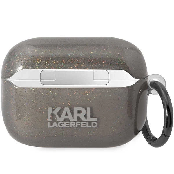 Karl Lagerfeld KLAP2HNKCTGK Airpods Pro 2 cover black/black Gliter Karl&Choupetteeng