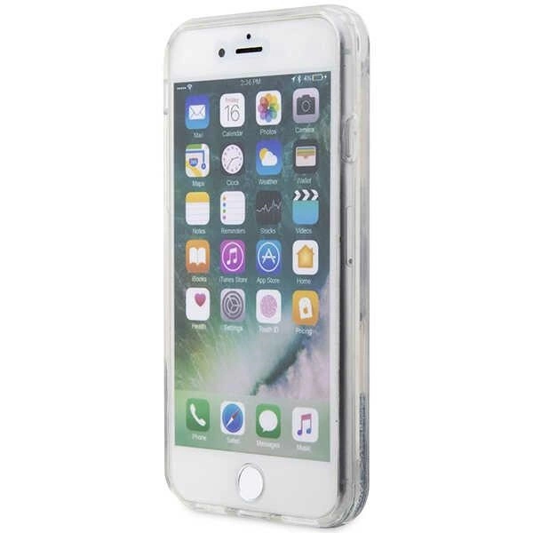 Karl Lagerfeld KLHCI8LNKHCH iPhone 7/8/ SE 2020/2022 silver/silver hardcase Glitter Karl Headeng