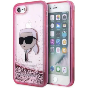 Karl Lagerfeld KLHCI8LNKHCP iPhone 7/8/ SE 2020/2022 pink/pink hardcase Glitter Karl Headeng