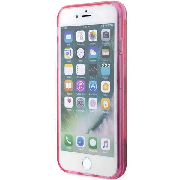 Karl Lagerfeld KLHCI8LNKHCP iPhone 7/8/ SE 2020/2022 pink/pink hardcase Glitter Karl Headeng