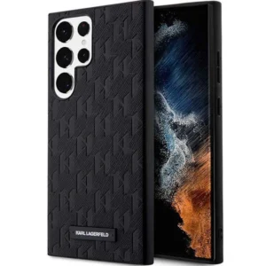 Karl Lagerfeld KLHCS23LSAKLHPK S23 Ultra S918 hardcase black/black Saffiano Mono Metal Logoeng