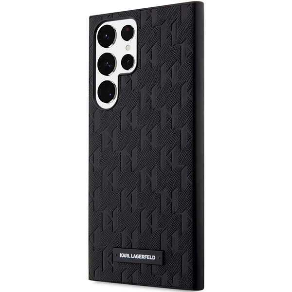 Karl Lagerfeld KLHCS23LSAKLHPK S23 Ultra S918 hardcase black/black Saffiano Mono Metal Logoeng