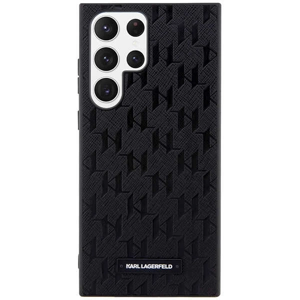 Karl Lagerfeld KLHCS23LSAKLHPK S23 Ultra S918 hardcase black/black Saffiano Mono Metal Logoeng