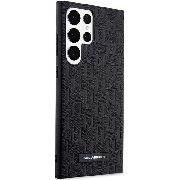 Karl Lagerfeld KLHCS23LSAKLHPK S23 Ultra S918 hardcase black/black Saffiano Mono Metal Logoeng