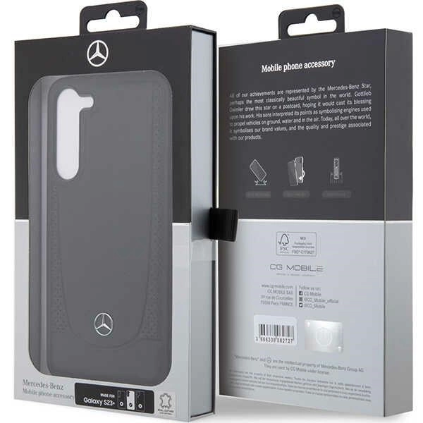 Mercedes Leather Urban case for Samsung Galaxy S23+ - blackeng