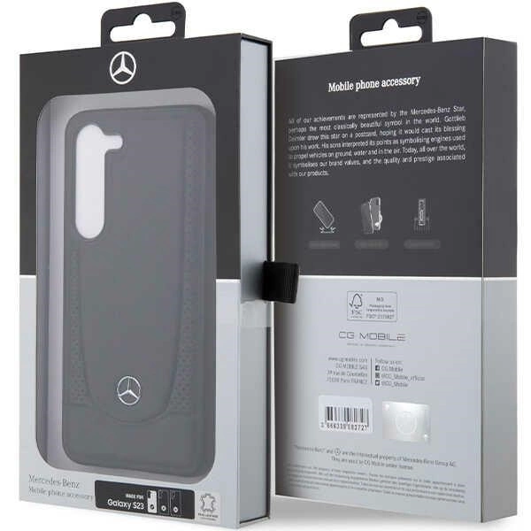 Mercedes Leather Urban case for Samsung Galaxy S23 - blackeng