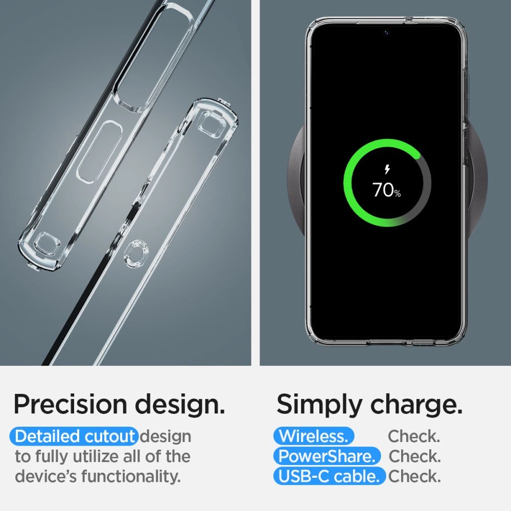 Spigen Liquid Crystal Case for Samsung Galaxy S23 - Transparenteng