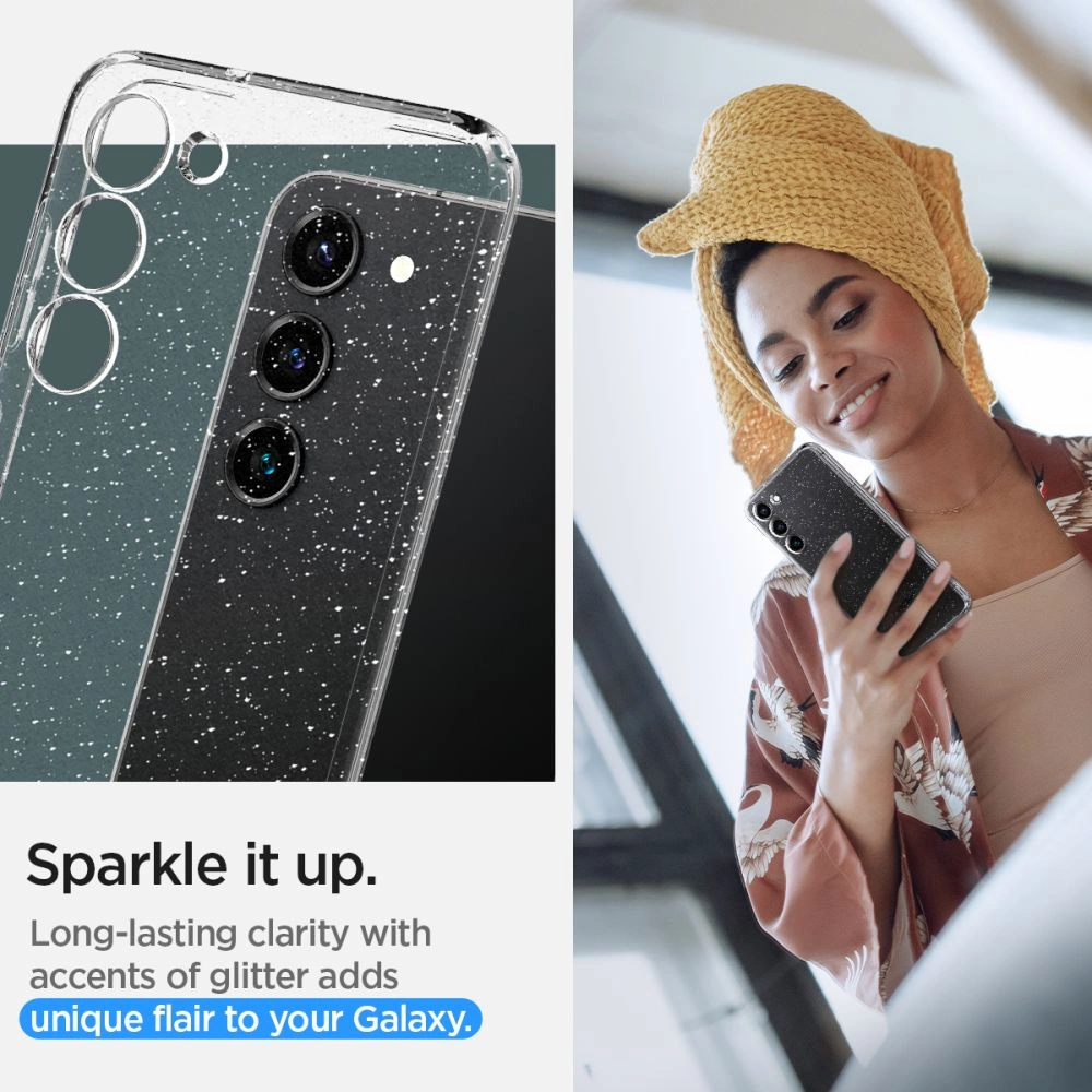 Spigen Liquid Crystal Case for Samsung Galaxy S23 - Clear Glittereng