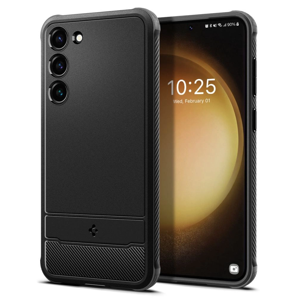 Spigen Rugged Armor Case for Samsung Galaxy S23 - Matte Blackeng