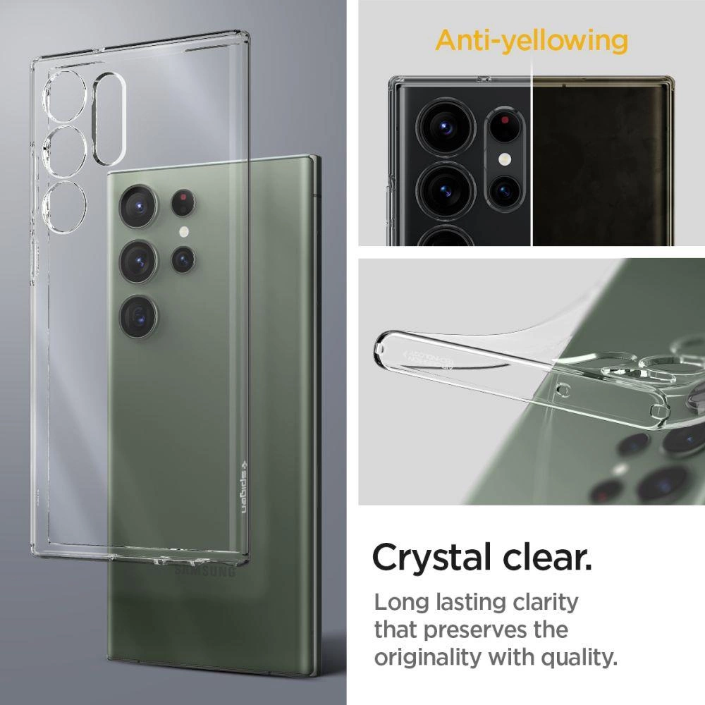 Spigen Liquid Crystal Case for Samsung Galaxy S23 Ultra - Cleareng