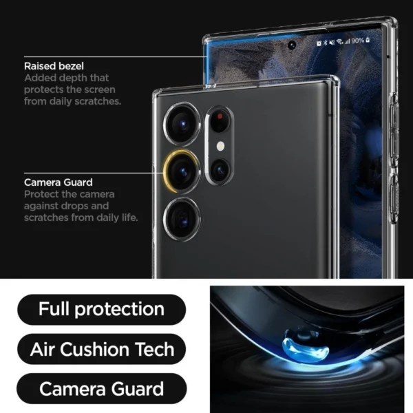 Spigen Liquid Crystal Case for Samsung Galaxy S23 Ultra - Cleareng