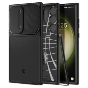 Spigen Optik Armor Case for Samsung Galaxy S23 Ultra - Blackeng