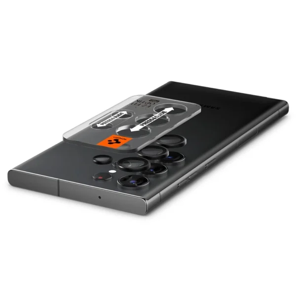Spigen Glas.tR EZ Fit Optik Camera Protector for Samsung Galaxy S23 Ultra - Black 2 pcs.eng