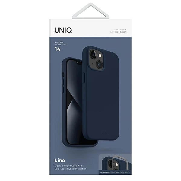 Uniq Lino case for iPhone 14 - blueeng