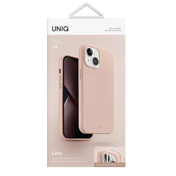 Uniq Lino case for iPhone 14 - pinkeng