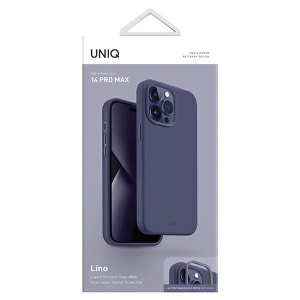 Uniq Lino case for iPhone 14 Pro Max - purpleeng