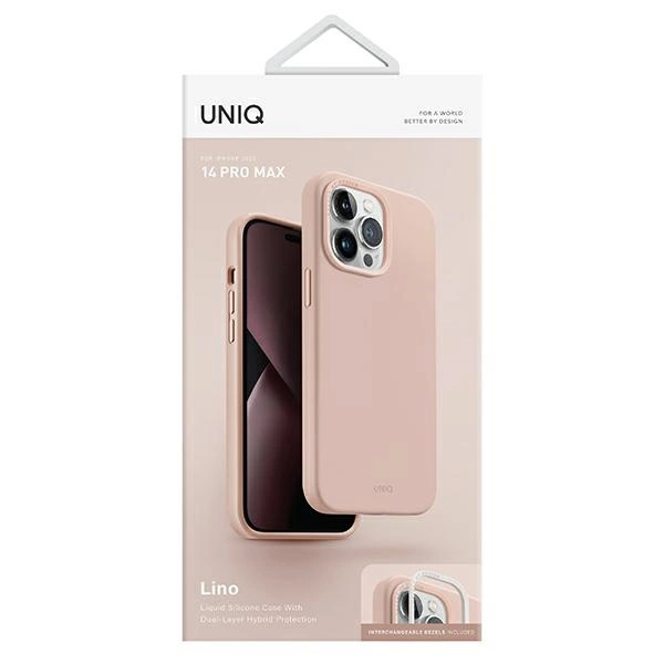Uniq Lino case for iPhone 14 Pro Max - pinkeng