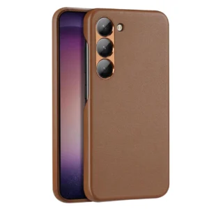 Dux Ducis Grit case for Samsung Galaxy S23+ elegant case made of artificial leather browneng