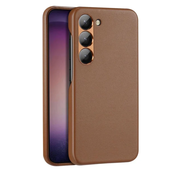 Dux Ducis Grit case for Samsung Galaxy S23+ elegant case made of artificial leather browneng