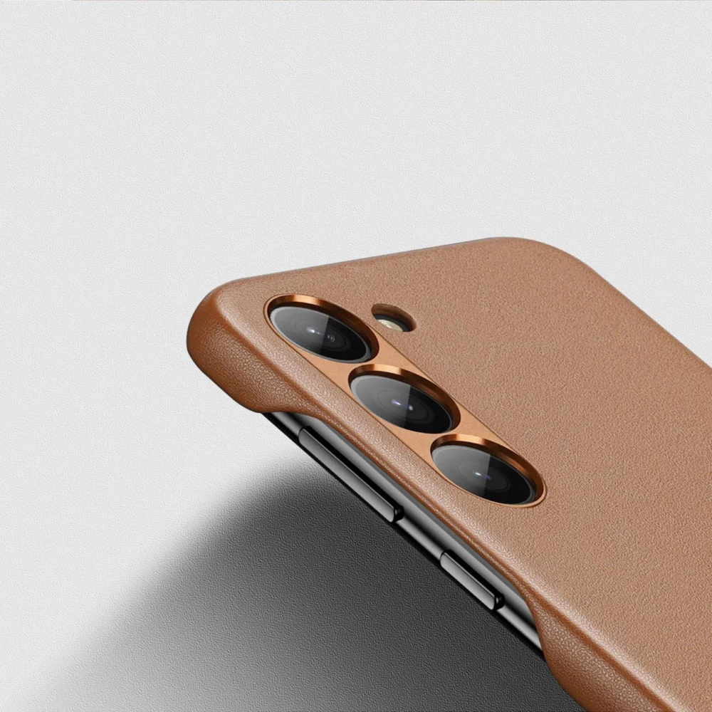 Dux Ducis Grit case for Samsung Galaxy S23+ elegant case made of artificial leather browneng
