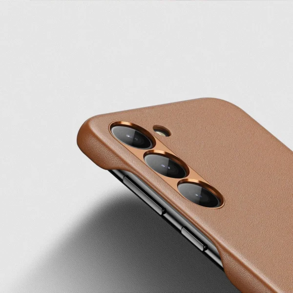 Dux Ducis Grit case for Samsung Galaxy S23+ elegant case made of artificial leather browneng