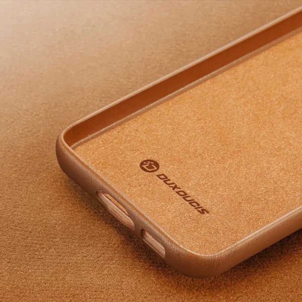 Dux Ducis Grit case for Samsung Galaxy S23+ elegant case made of artificial leather browneng