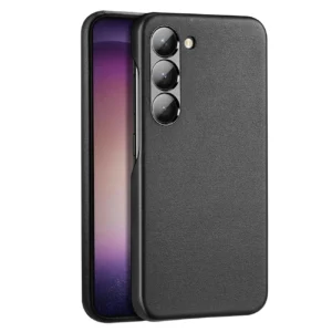 Dux Ducis Grit case for Samsung Galaxy S23+ elegant case made of artificial leather blackeng