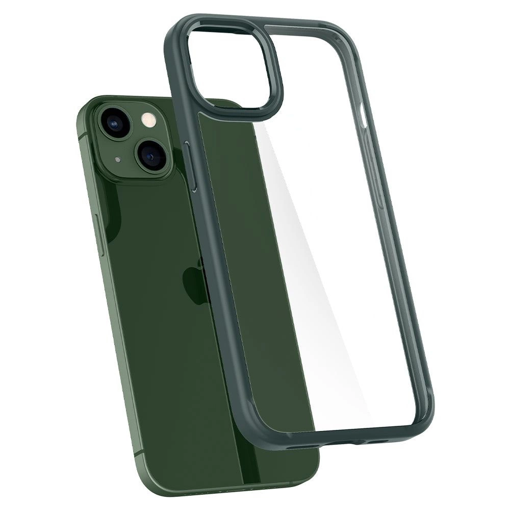 Spigen Ultra Hybrid iPhone 13 Case - Dark Greeneng