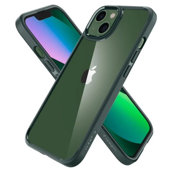 Spigen Ultra Hybrid iPhone 13 Case - Dark Greeneng
