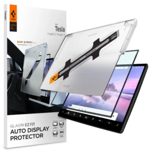 Spigen Glas.tR EZ Fit Tempered Glass for Tesla Model X 2022 / Model S 2021 - Blackeng