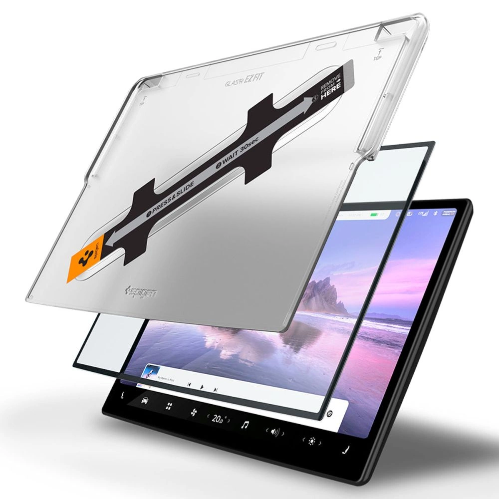 Spigen Glas.tR EZ Fit Tempered Glass for Tesla Model X 2022 / Model S 2021 - Blackeng