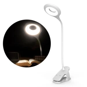 [RETURNED ITEM] Wireless LED reading lamp with clip + white micro USB cableeng