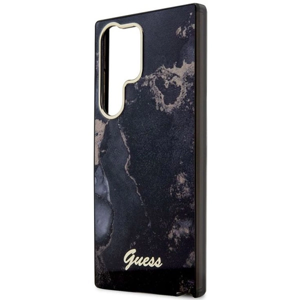 Guess GUHCS23LHTMRSK S23 Ultra S918 black/black hardcase Golden Marble Collectioneng