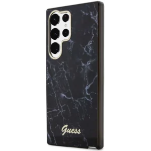 Guess GUHCS23LPCUMAK S23 Ultra S918 black/black hardcase Marbleeng
