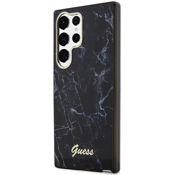 Guess GUHCS23LPCUMAK S23 Ultra S918 black/black hardcase Marbleeng