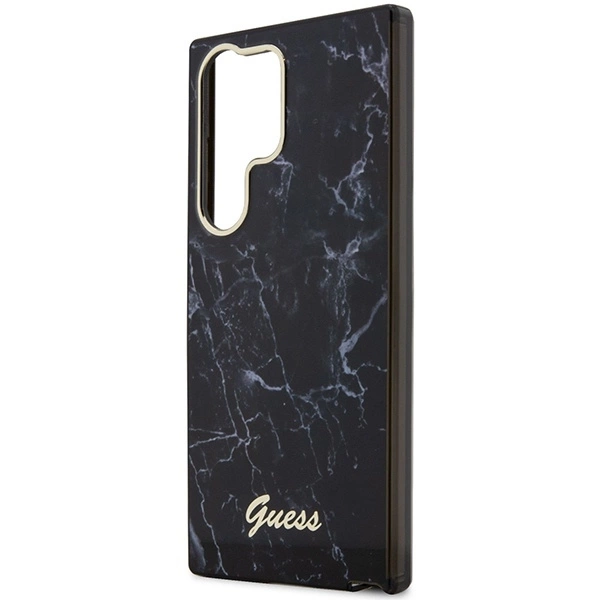 Guess GUHCS23LPCUMAK S23 Ultra S918 black/black hardcase Marbleeng