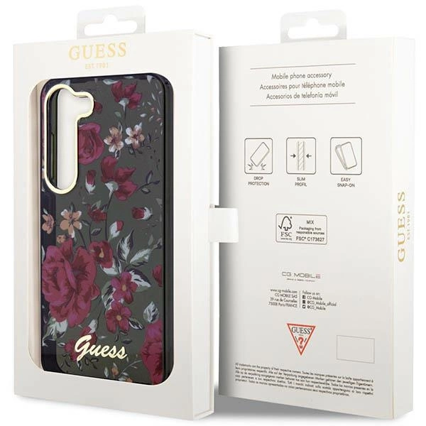 Guess GUHCS23MHCFWSA S23+ S916 green/kaki hardcase Flower Collectioneng