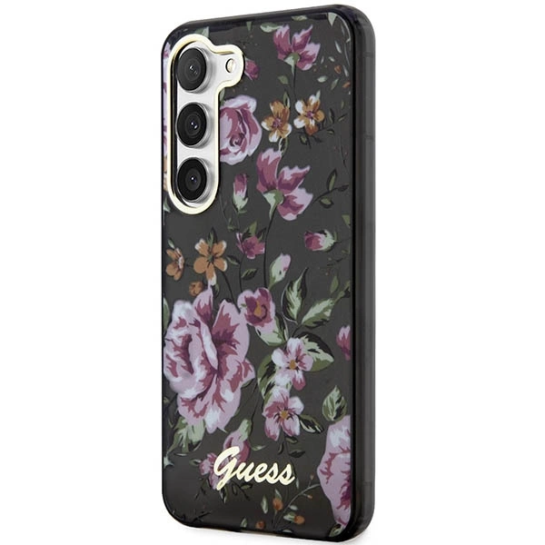 Guess GUHCS23MHCFWSK S23+ S916 black/black hardcase Flower Collectioneng