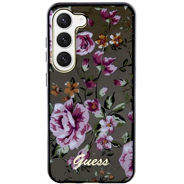 Guess GUHCS23MHCFWSK S23+ S916 black/black hardcase Flower Collectioneng
