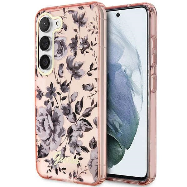 Guess GUHCS23MHCFWSP S23+ S916 pink/pink hardcase Flower Collectioneng